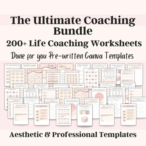 inclusive life coaching toolkit: enabling your personal and professional growth | self love workbook | package | template | working paper | tools | mawarid| classifier | +bonus(books)